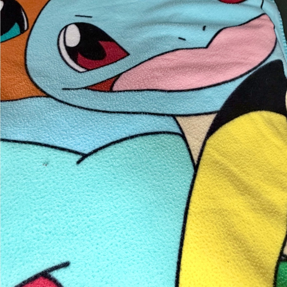 Pokémon Pikachu & Friends‎ Throw Fleece Blanket 46" x 60" Northwest Bulbasaur - Picture 6 of 9